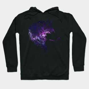 Purple Wolf Design Hoodie